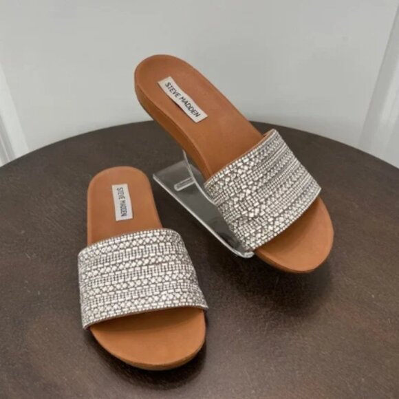 Steve Madden Dazzle Slip On Sandal Size 7M - Picture 1 of 8